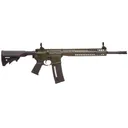 LWRC SIX8 A5 Gas Piston Carbine SIX8A5RODG16, 6.8 SPC, 16.1 in Spiral Fluted BBL, LWRCI Stock, Skirmish Folding Sights, 9 in Quad Rail, OD Green Finish, Adj Gas Block, 30 Rds - Lwrc