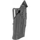 Safariland Model 6360 ALS/SLS Mid-Ride Level III Retention Duty Holster, Fits Glock 17/22 with Light, Right Hand, Plain Black Finish 6360-832-411 - Safariland