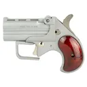 Old West Short Bore, Derringer, 38 Special, 2.75 in Barrels, Satin Finish, Silver, Rosewood Grips, 2 Rounds, Guardian Package, Trigger Guard SBG38SR - Old West