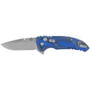 Hogue X1-Microflip 24153-EXLRSR, Folding Knife, 2.75 in, G-Mascus Blue Scales, Drop Point Blade 24153-EXLRSR - Hogue