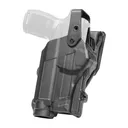 Rapid Force Rapid Force Duty Holster, Outside the Waistband Holster, Level 3 Retention, Fits Sig P320 Fullsize with Light, Mid Ride, Right Hand, Polymer, Black RFS-0691-R-MB-9-D - Aliengear