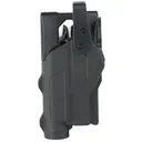 Rapid Force Rapid Force Duty Holster, Outside the Waistband Holster, Level 3 Retention, Fits Glock 19/19X/32/38/23 (Will Not Fit Gen 5 G23) with Light, Mid Ride, Right Hand, Polymer, Black RFS-0057-R-MB-9-D - Rapid Force