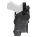 Rapid Force Rapid Force Duty Holster, Outside the Waistband Holster, Level 3 Retention, Fits Glock 17/31/47/22 (Will Not Fit Gen 5 G22) with Light, Low Ride, Right Hand, Polymer, Black RFS-0601-R-MB-33-D - Rapid Force