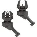 FAB Defense FXFRBSOSB Front and rear Set of Offset Flip-Up Sights Black - FAB Defense