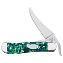Case 71383 SparXX RussLock Folding Clip Point Plain Mirror Polished Tru-Sharp SS Blade/Green Kirinite Handle - Case
