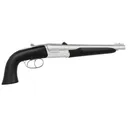 Davide Pedersoli 020S643410 Howdah Alaskan 45 Colt (LC)/410 Gauge 2rd 10.25 in, Rifled Barrel, Hard Chromed W/Rubber Overmold Wood, Ramp Front/Folding Leaf Rear Sights Break-Action, Handgun - Italian Firearms Group