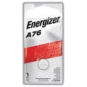 Energizer 46730084 A76 Battery Silver Miniature Alkaline 1.5 Volts, 175 mAh Qty (72) Single Pack - Rayovac