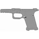 Lone Wolf Distributors Timber Wolf, Bare Polymer Pistol Frame, Striker Fired, Semi-automatic, Polymer Frame Pistol, Compact Grip w/ Texture, 9MM/40 S&W/357 SIG, Gray, Integral Locking System, Fits Gen3/Gen4 Glock 19/23/32/38 Slides LWD-TWC3-BARE-GRAY - Lone Wolf
