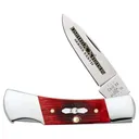 Case 12211 Limited Edition XXXVII Lockback Folding Locking Drop Point Plain Mirror Polished w/Engraving Tru-Sharp SS Blade/ Old Red Barnboard Jig/SS Stag Bone/Nickle Handle - Case