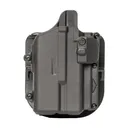 Rapid Force Rapid Force Level II Slim, Outside the Waistband Holster, Fits Sig P365XL/Spectre Comp with Light, Polymer, Paddle Attachment, Black R2-PA-1006-R-B-L1-D - Aliengear