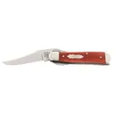 Case 11322 RussLock 2.70 in Folding Clip Point Plain Mirror Polished Tru-Sharp SS Blade/ Smooth Red Bone Handle - Case Knives