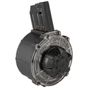 Charles Daly Drum Magazine, 12 Gauge, 20 Rounds, Fits All Charles Daly Magazine Fed Shotguns: N4S, AR-12S, & Mag Fed Honcho, Black 470.124 - Charles Daly