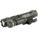 Leapers, Inc. - UTG Accushot, Flashlight, Fits Picatinny, LED Weapon Flashlight with Adjustable Red Laser, 400 Lumen, with Quick Detach Mount, Black Finish LT-ELP38Q-A - Leapers UTG