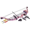 SA Sports Majestic Youth Bow Package Pink Camo 20 lbs RH 566 - Sa Sports