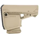 FAB Defense EXGLCOREMAGT GL-Core Survival Buttstock w/Rubber Butt Pad & Built In Mag Carrier for AR-Platform Compatible w/Mil-Spec & Commercial Tubes Tan Polymer (Tube NOT Included) - Fab Defense