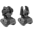 FAB Defense FXFRBS Front/Rear Folding Back-Up Sights AR-15/ M16/ M4 Low Profile Dual Aperture Rear Sight Black Polymer and Metal - FAB Defense