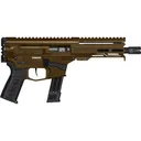 CMMG 92A682CMB Dissent MKGS 9mm Luger 33+1 6.50, Midnight Bronze Rec, Pic Brace Adapter, 5.50 M-LOK Handguard, Left Side Charging Handle, Zeroed Linear Comp, Zeroed Drop-In Single Stage Trigger (Sig P320 Mag Compatible), Tactical Pistol - Cmmg