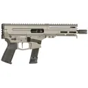 CMMG 92A682CTNG Dissent MKGS 9mm Luger 33+1 6.50, Tungsten Gray Rec, Pic Brace Adapter, 5.50 M-LOK Handguard, Left Side Charging Handle, Zeroed Linear Comp, Zeroed Drop-In Single Stage Trigger (Sig P320 Mag Compatible), Tactical Pistol - Cmmg