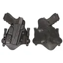 Comp-Tac C225SW146RBSN MTAC IWB Black Kydex/Leather Belt Clip Fits S&W M&P Shield 9/40 Right Hand - Comptac