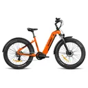 Rambo Bikes R750PST-OB Pursuit 2.0 Step Thru Orange/Black, Shimano High Performance 8 Speed, High Torque RTR1000TS Mid-Drive Motor, 20 mph Speed - Rambo Bikes