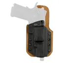 Tagua KYDEX LEATHER IWB HOLSTER, Inside Waistband Holster, For Glock 43, Leather/Kydex Construction, Black and Brown, Right Hand VENTURER-355 - Tagua