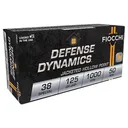 Fiocchi 38F Defense Dynamics 38Special 125gr Jacketed Hollow Point 50 Per Box/20 Case Centerfire, Handgun Ammunition - Fiocchi