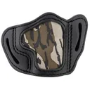 1791 Gunleather MOBHCSBLR BHC Optic Ready OWB Size C Mossy Oak/Stealth Black Leather Belt Slide Compatible w/Glock 43/Sig P365/Walther PPK Right Hand - 1791 Gunleather