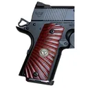 Wilson 351MCP Compact 1911 Grips Cocobolo w/Starburst Pattern Inset Medallion - Wilson Combat
