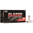 CCI 3564 Blazer 44Rem Mag 240gr Jacketed Hollow Point 50 Per Box/20 Case Centerfire, Handgun Ammunition - Cci