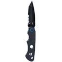 CRKT 2606 A.B.C. 3.39 Fold Tanto Veff Serrated Black Oxide 12C27 Sandvik Blade, Black Textured G10 Handle, Knife - Columbia River