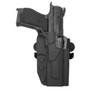 Comp-Tac C241WA252RBKN International OWB Black Kydex Belt Loop/Paddle Fits Walther Q5 Match Steel Frame Right Hand - Comp-Tac