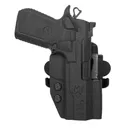 Comp-Tac C241WC258RBKN International OWB Black Kydex Belt Loop/Paddle Fits Wilson Combat EDC X9 Rail Right Hand - Comp-Tac
