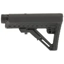 Leapers, Inc. - UTG Model 4, Combat Ops S2, Stock Kit, 6-Position Mil-Spec Stock Assembly, includes Extension Tube, Buffer, Buffer Spring, Tear-drop Ring and Castle Nut, Black Finish RBUS2BM - Leapers