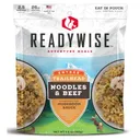 ReadyWise RW05004 Trailhead Noodles & Beef 2.5 Servings In A Resealable Pouch, 6 Per Case - Wise Foods