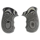 Pachmayr 61221 Tactical Grip Checkered Black & Gray with Finger Grooves for Ruger SP101 - Pachmayr