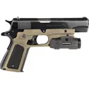 Recover Tactical CC3P0201 Grip Tan Polymer with Interchangeable Black & Tan Panels for Standard 1911 Frame - Recover Tactical