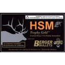 HSM 7WSM168VL Trophy Gold Extended Range 7mm WSM 168 gr Berger Hunting VLD Match 20 Per Box/ 25 Cs - Hsm