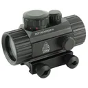 Leapers, Inc. - UTG SWATFORCE Red Dot Sight, Fits Picatinny, New Generation, 4 in, Red/Green Dot Sight, with Integral Picatinny Mounting Deck, Black SCP-RD40RGW-A - Leapers UTG