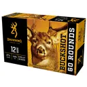 Browning Ammo B193111223 Buckshot Shotshell Deer 12 Gauge 2.75 in 9 Pellets 00 Buck Shot 60 Per Box/ 4 Cs - Browning
