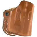 DeSantis Gunhide Mini Scabbard Belt Holster, Fits Glock 43 with Streamlight TLR6, Right Hand, Tan Leather 019TA0CZ0 - Desantis