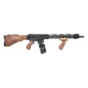 Diamondback DB1425P001 DBR Tommy Gun 9mm Luger 50+1 Drum 16 in, Black Rec/15 in M-Lok Handguard, Wood Tommy Gun Style Furniture with Foregrip, Flash Hider, Includes Savior Equipment Guitar Case, Rifle - Diamondback