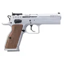 Tanfoglio IFG TFSTOCK240 Stock II Competition 40 S&W 12+1/16+1, 4.44 in Stainless Polygonal, Rifled Barrel, Stainless Ported/Serrated Slide, Stainless Steel Frame, Brown Polymer Grip, Pistol - Ifg