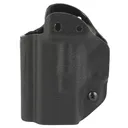 Mission First Tactical Hybrid Holster, Inside Waistband Holster, Ambidextrous, Fits Springfield Hellcat, Kydex with Leather Shell, Includes 1.5 in Belt Attachment, Black H3-SFD-1-BLK2 - Mission First Tactical