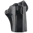 DeSantis Gunhide 019BA7WZ0 Mini Scabbard OWB Black Leather Belt Slide Fits Springfield Prodigy w/wo Red Dot Fits 4.25 in Barrel Right Hand - Desantis