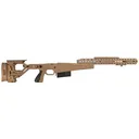 Accuracy International AX AICS Chassis System 26712PB for Remington 700 S/A .308 Win, Folding Stock, Adj Cheek Piece, Pale Brown Finish, 5Rd - Accuracy International