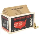 Winchester Ammo USA9WB USA 9mm Luger 115 gr Full Metal Jacket Flat Nose 100 Per Box/ 6 Case - Winchester