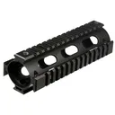 UTG Pro MTU001 Pro Quad Rail Handguard Drop-In Aluminum Black Anodized Hardcoat Picatinny Rail, For Carbine AR-15 - Leapers UTG