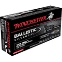 Winchester Ammo SBST22250B Ballistic Silvertip 22-250 Rem 55 gr Fragmenting Polymer Tip 20 Per Box/ 10 Case - Winchester