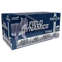 Fiocchi 223HVB50 Field Dynamics 223Rem 40gr Hornady V Max 50 Per Box/20 Case Centerfire, Rifle Ammunition - Fiocchi