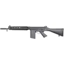 DSA FAL SA58 Carbine SA5816CA, 308 Win, 16.25 in Bipod-Cut BBL, Semi-Auto, Black Fixed Stock, Black Finish, Threaded Belgian Flashhider, 20+1 Rds - Dsa